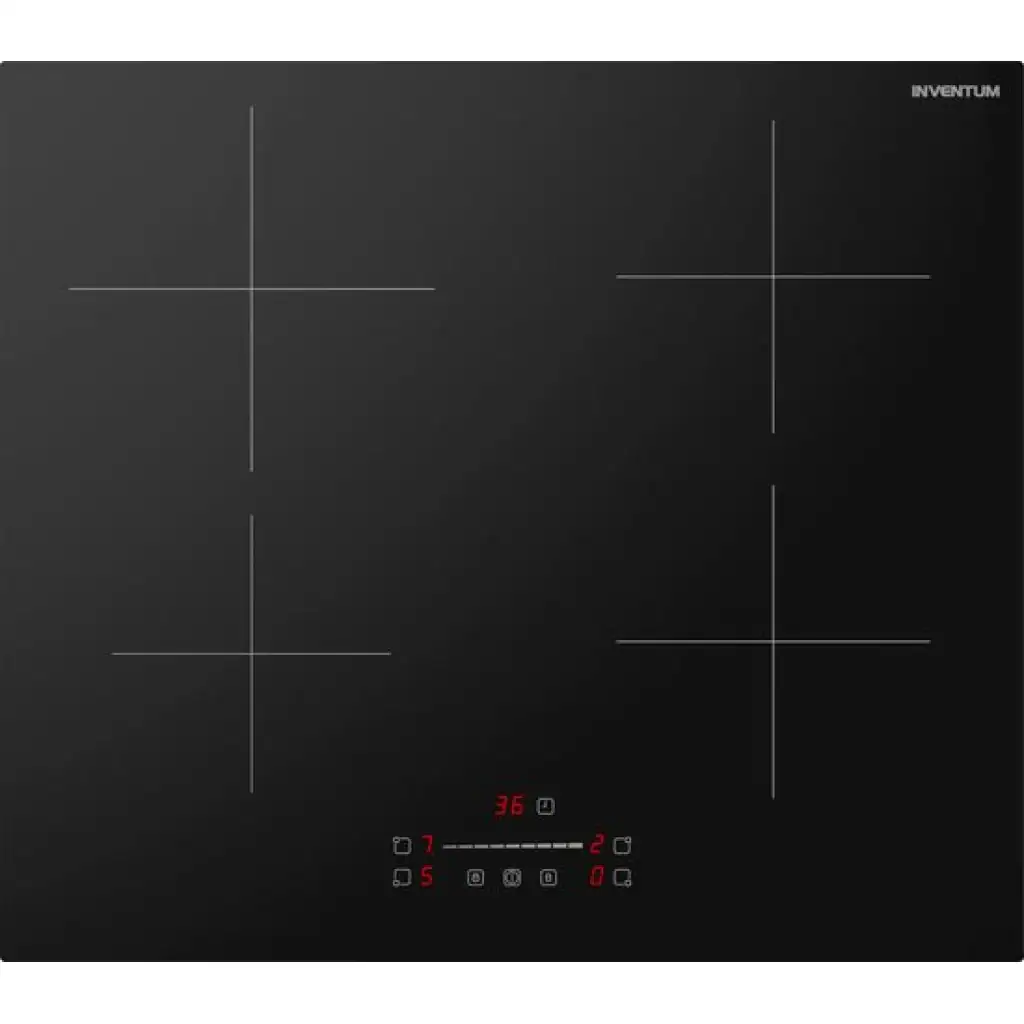 550x484-1024x1024 Inventum IKI6028 – Inbouw inductie kookplaat – 60 cm – 4 kookzones – 1- of 2-fase – Randloos – Zwart - Afbeelding 1