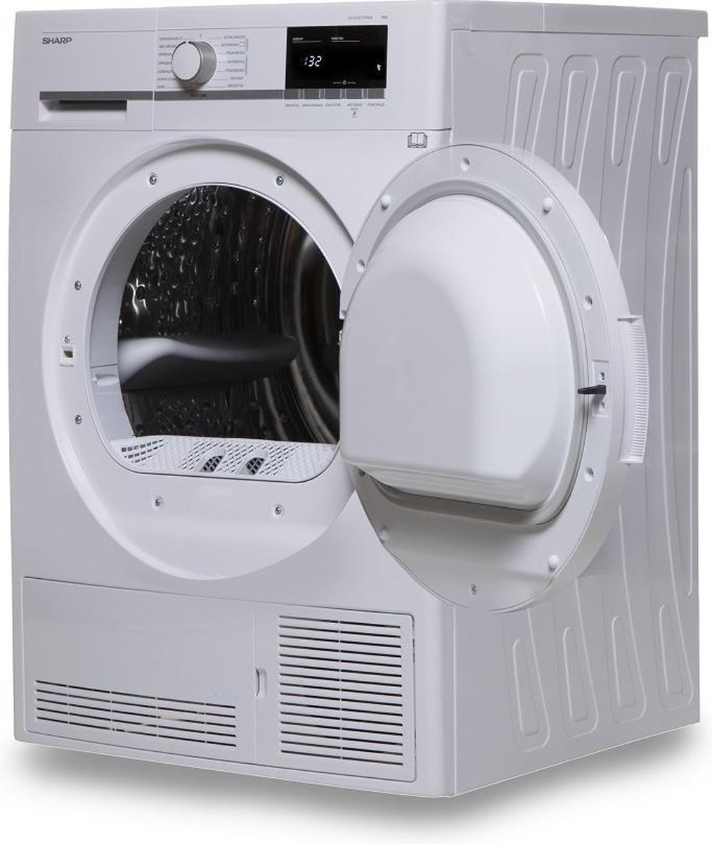 1013x1200 Sharp KDGCB8S7PW9 condensdroger - Afbeelding 1