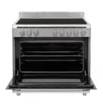 B-keus!!  keramisch vrijstaand fornuis RVS 90CM breed met heteluchtoven - 2 Fasen - Afbeelding 3