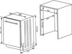Sharp QWNI14I47EXEU - inbouw vaatwasser - volledig geïntegreerd - 60 cm - Afbeelding 7