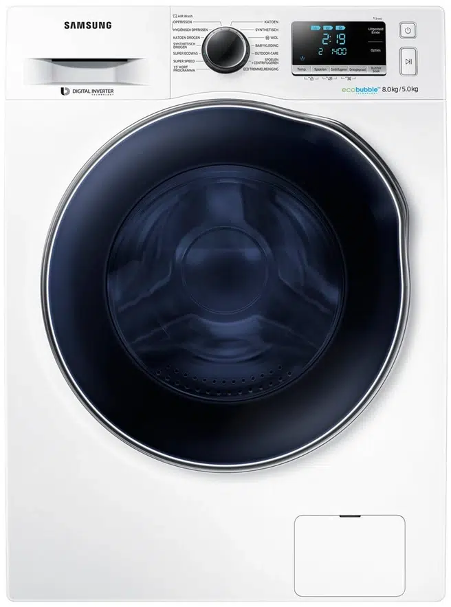2001896501.webp Samsung WD80J6A00AW/EN wasdroogcombinatie 8/5 kg 1400 Toeren - Afbeelding 1