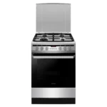Inventum VFG6034WGRVS - Vrijstaand gasfornuis - Elektrische oven - 4 kookzones - 60 cm - RVS
