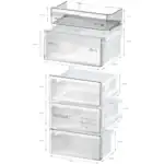 Bosch KGN392LDF Koel-vriescombinatie grijs - Afbeelding 5