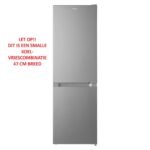 Inventum KV1500S Low Frost energiezuinige koel-vriescombinatie - 150 cm hoog - 174 liter - Energielabel D - Vrijstaand - Zilver - Afbeelding 2