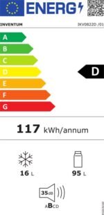 Inventum IKV0822D - Onderbouw Koelkast 82 cm - Vriesvak - Wit - Afbeelding 4