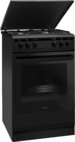 Inventum VFG5020GZWA - Vrijstaand gasfornuis - Elektrische hetelucht oven - 4 kookzones - 50 cm - 62 liter - Zwart - Afbeelding 3