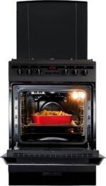 Inventum VFG6034WGZWA - Vrijstaand gasfornuis - Elektrische oven - 4 kookzones - 60 cm - Zwart - Afbeelding 7