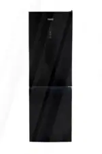 Luxe Fitelli KV314GLZW02 Koel-vriescombinatie-Glazen voorkant -No-frost-185cm hoog-60cm breed-kleur zwart