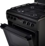 Inventum VFG6034WGZWA - Vrijstaand gasfornuis - Elektrische oven - 4 kookzones - 60 cm - Zwart - Afbeelding 6