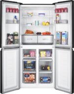 Inventum SKV4180B - Amerikaanse koelkast - Digitaal display - 4 deuren - Zwart - Afbeelding 2