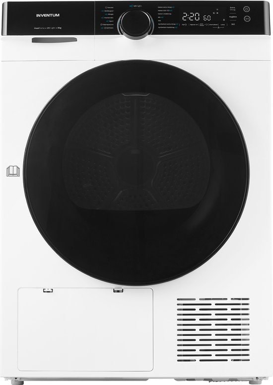 550x776-1-2.jpg Inventum VDW9030W Wasdroger - 9kg - Warmtepompdroger - UV-hygiënefunctie - Energielabel B - Wit - Afbeelding 1