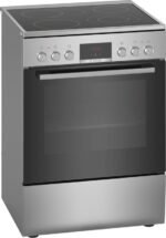Bosch HKR39C250 - Serie 4 - Fornuis - Vrijstaande Elektrisch fornuis - 3D Hetelucht: gelijkmatige luchtverdeling - RVS