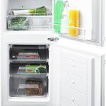 Inventum IKV1782S - Inbouw Koel-vriescombinatie - 178 cm - 242 liter - 2 groentelades - Led-verlichting - Sleepdeur - Wit