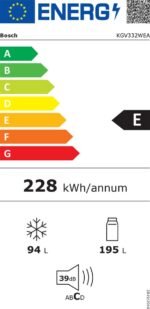 Bosch KGV332WEA - Serie 4 - Koel-vriescombinatie - Wit - Afbeelding 11
