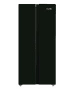 NIEUW!! Tijdelijke aanbieding Fitelli KV450ZW01 Amerikaanse koelkast donker zwart mat 78 cm breed
