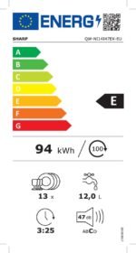 Sharp QWNI14I47EXEU - inbouw vaatwasser - volledig geïntegreerd - 60 cm - Afbeelding 6