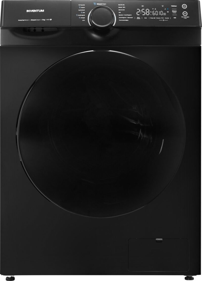 860x1200-1.jpg Inventum VWM9010B - Wasmachine - 9kg - 1400 toeren - Zwart - Afbeelding 1