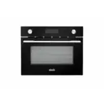 NIEUW MET SCHADE!! Fitelli IOMA35ZW1 Inbouw Combi Magnetron – Hetelucht, Grill en Magnetron 45 cm hoog Zwart