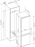 B-Keus showmodel!! Fitelli KV259INB inbouw koel-vriescombinatie nishoogte ± 178 cm - Afbeelding 14