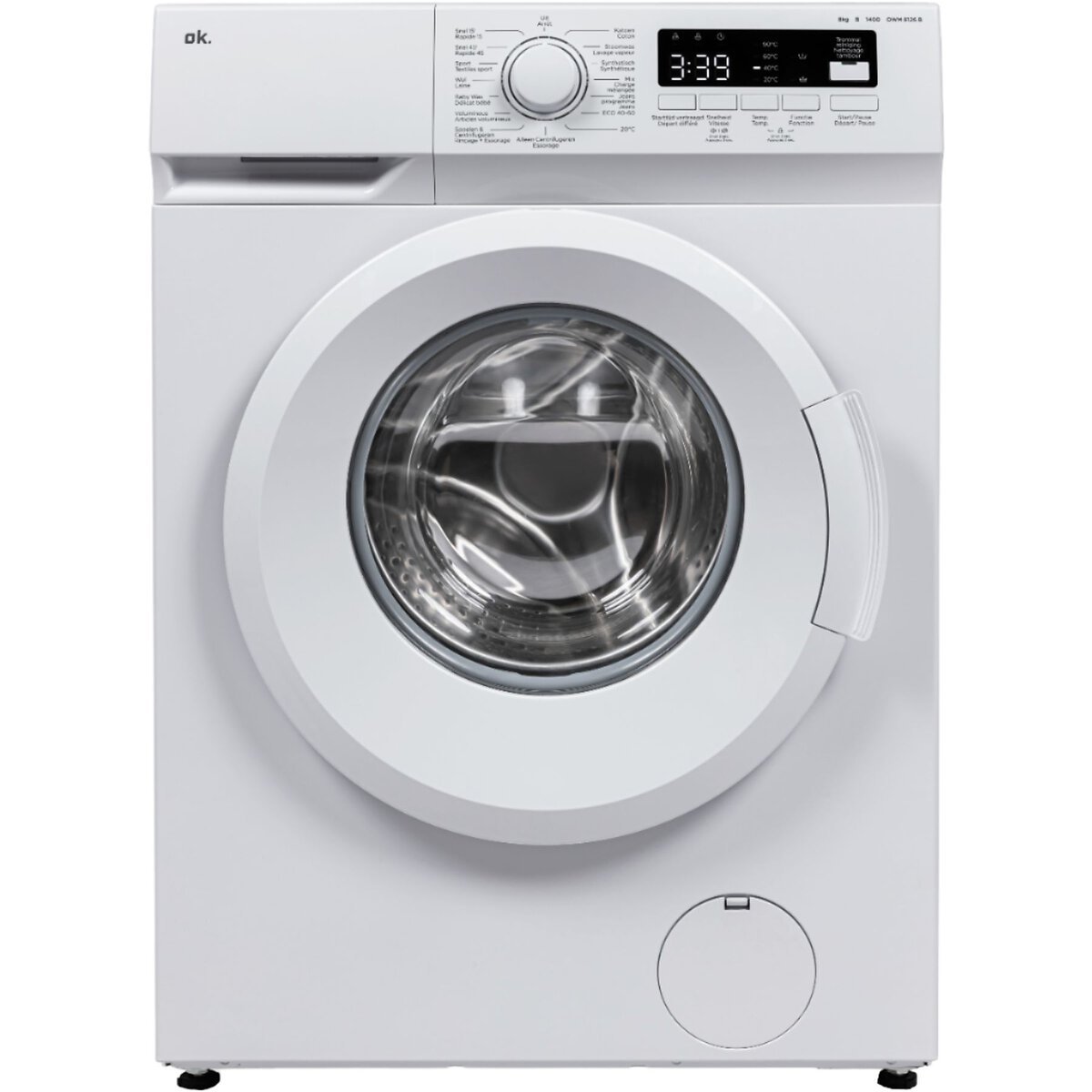 ASSET_MMS_134314708.jpeg OK. OWM 8126 B Wasmachine (8 kg, B) 1400toeren - Afbeelding 1