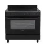 Nieuw!! Proff FSVC-9060BL keramisch vrijstaand fornuis Zwart 90CM breed met heteluchtoven 2 Fasen