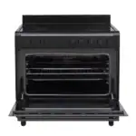 Showmodel!! Proff FSVC-9060BL keramisch vrijstaand fornuis Zwart 90CM breed met heteluchtoven 2 Fasen - Afbeelding 2