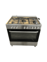 EDY 5 pit gasfornuis grijs 90cm breed met hete lucht oven - Afbeelding 4