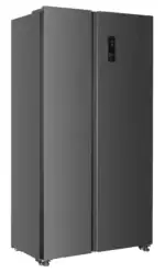 B-keus!! Fitelli KV436ISIL1 Amerikaanse koelkast Zilver grijs 90cm breed