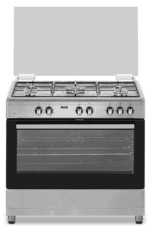 Fitelli FG9001RVS RVS gasfornuis 90cm Met Hetelucht oven