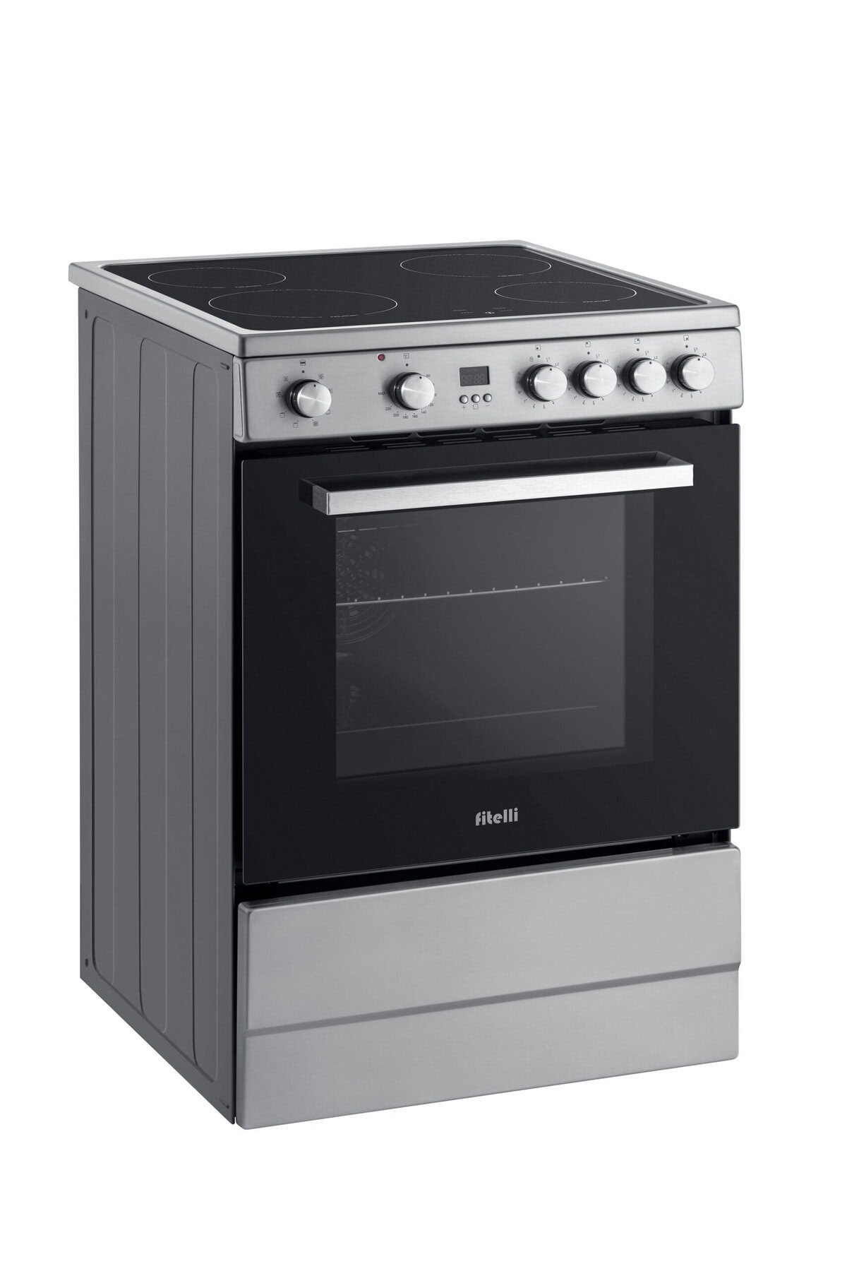 Fitelli FI6001RVS inductiefornuis – 60 cm – RVS – 2/3 fasen