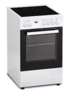 Fitelli FK5001WIT keramisch Vrijstaand fornuis WIT 50CM BREED - Afbeelding 2