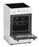 Fitelli FK5001WIT keramisch Vrijstaand fornuis WIT 50CM BREED - Afbeelding 3