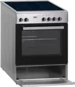Showmodel !! Fitelli FK6001RVS-Keramisch fornuis RVS-60CM met heteluchtoven - 2 Fasen - Afbeelding 3