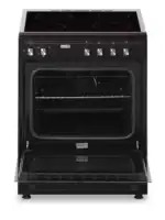 Showmodel!! Fitelli FK6001ZW Keramisch Vrijstaand Fornuis Zwart 60CM - Afbeelding 5