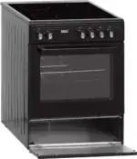 Showmodel!! Fitelli FK6001ZW Keramisch Vrijstaand Fornuis Zwart 60CM - Afbeelding 3