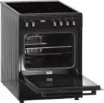 Showmodel!! Fitelli FK6001ZW Keramisch Vrijstaand Fornuis Zwart 60CM - Afbeelding 4
