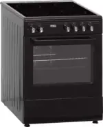 Showmodel!! Fitelli FK6001ZW Keramisch Vrijstaand Fornuis Zwart 60CM - Afbeelding 2