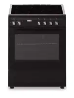 Showmodel!! Fitelli FK6001ZW Keramisch Vrijstaand Fornuis Zwart 60CM