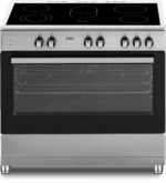 B-keus Schade !! Fitelli FK9001RVS keramisch Vrijstaand fornuis RVS 90CM breed met heteluchtoven (kopie) - Afbeelding 2