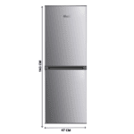 showmodel !! Fitelli KV150ZW01 Koel-vriescombinatie grijs 143 cm hoog - Afbeelding 2