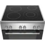 Bosch HKR39C250 - Serie 4 - Fornuis - Vrijstaande Elektrisch fornuis - 3D Hetelucht: gelijkmatige luchtverdeling - RVS - Afbeelding 2