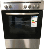 Proff FSVC-6060X-EC keramisch vrijstaand fornuis Grijs 60CM breed 2 Fasen - Afbeelding 2