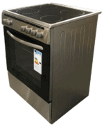 Proff FSVC-6060X-EC keramisch vrijstaand fornuis Grijs 60CM breed 2 Fasen - Afbeelding 4