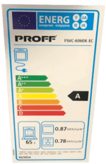 Proff FSVC-6060X-EC keramisch vrijstaand fornuis Grijs 60CM breed 2 Fasen - Afbeelding 8
