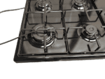 Fitelli GK60ZW Vrijstaand gaskookplaat 60 cm – 4 Gasbranders – Zwart – Elektrische Ontsteking – Stijlvol Design - Afbeelding 4