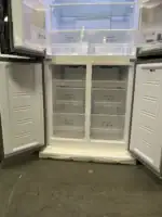 Nieuw!! luxe Fitelli KV427GLWIT01, 4 deurs , Amerikaanse koelkast , wit, glazen voorkant , 83cm breed, no-frost - Afbeelding 6