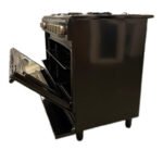 Showmodel!! Proff FSGE-9060-BL Zwart gasfornuis 90cm Met Hetelucht oven - Afbeelding 4