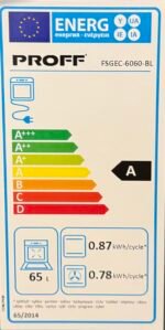 Proff FSGEC-6060-BL  gasfornuis 60cm Met Hetelucht - Afbeelding 7
