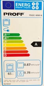 B-keus!! Proff FSGEC-6060-X  gasfornuis 60cm Met Hetelucht - Afbeelding 7