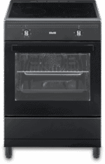 Fitelli FI6003ZW Inductie Fornuis Vrijstaand 60 cm – Boosterfunctie – met Heteluchtoven – Mat Zwart - 2 en 3 fase